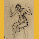 Studie zur Bronzeplastik „Tanzende” Kohle1986