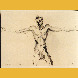Mi. P. am Servester See, kurz vor seinem Tod Studie zur großen Skulptur „Der Glücksbringer oder der Mörder” Handzeichnung Kohle, Blei 1985